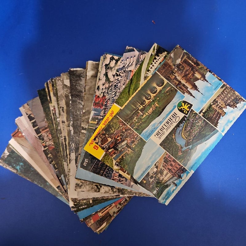 Collection of 45 Unscribed circa 1958-1965 Picture Postcards of Tourist Sites In or Around Germany