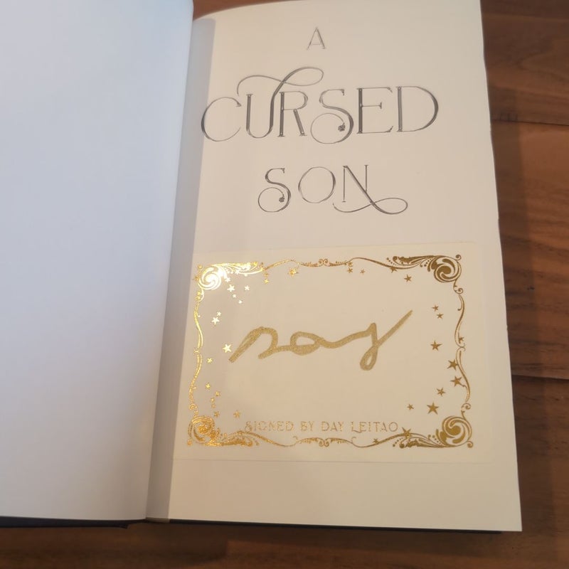 A Cursed Son - Signed Bookplate, Kickstarter Ed