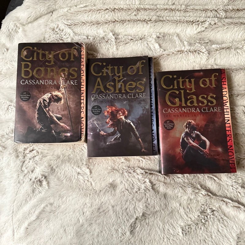 Mortal Instruments series (#1-3 City of Bones, City of Ashes, City of Glass)