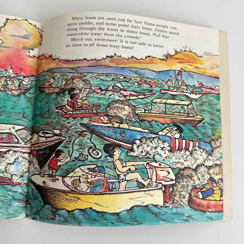 Vintage 1977 Busy Boats