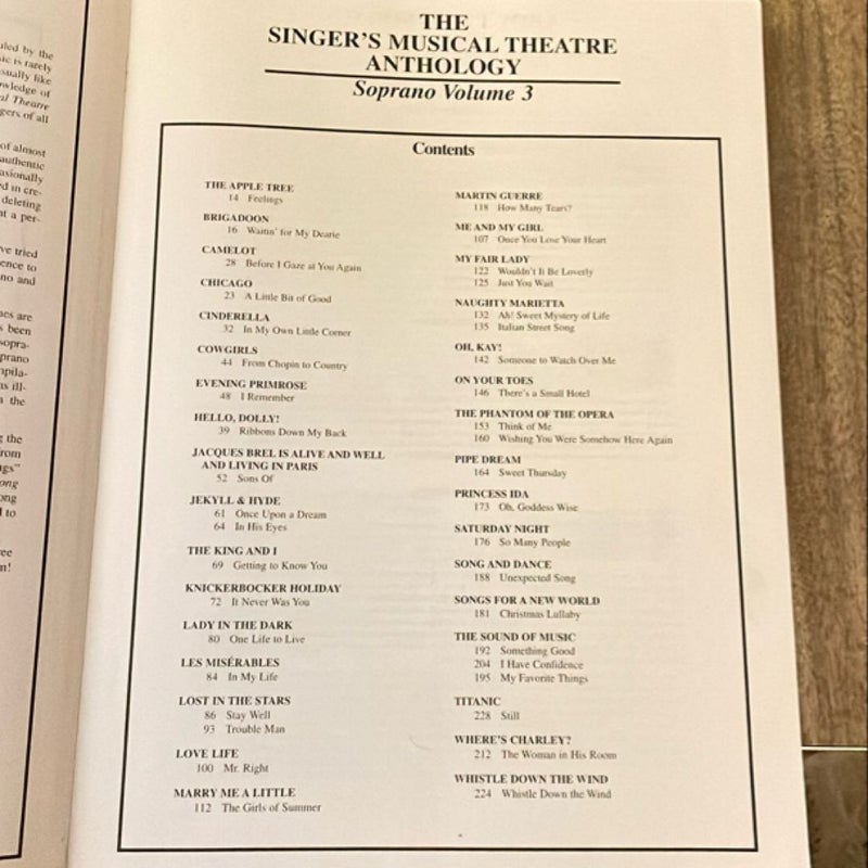 The Singers Musical Theatre Anthology 