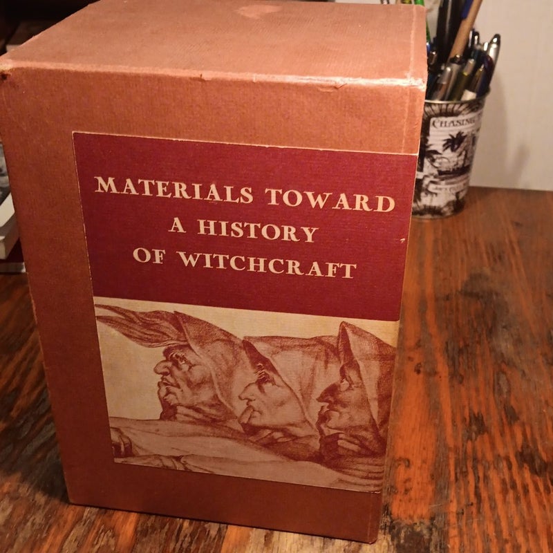 Materials Toward A History of Witchcraft 3 Volume set in slip box 1957