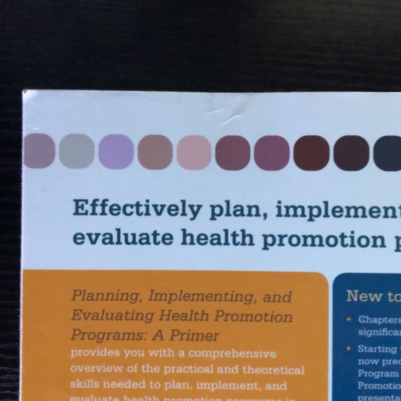 Planning, Implementing, and Evaluating Health Promotion Programs by ...