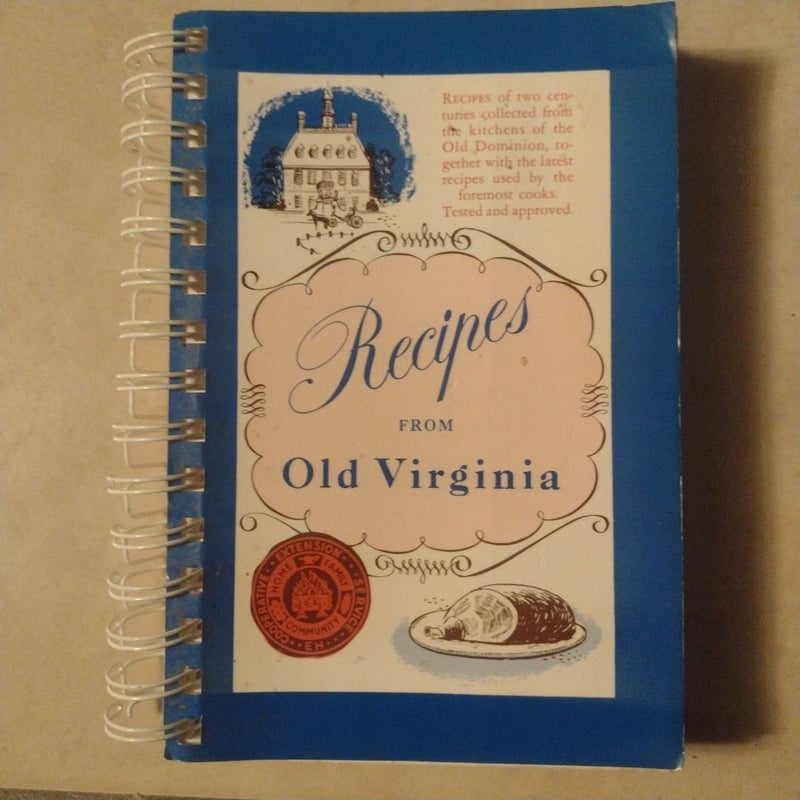 Recipes from old Virginia 