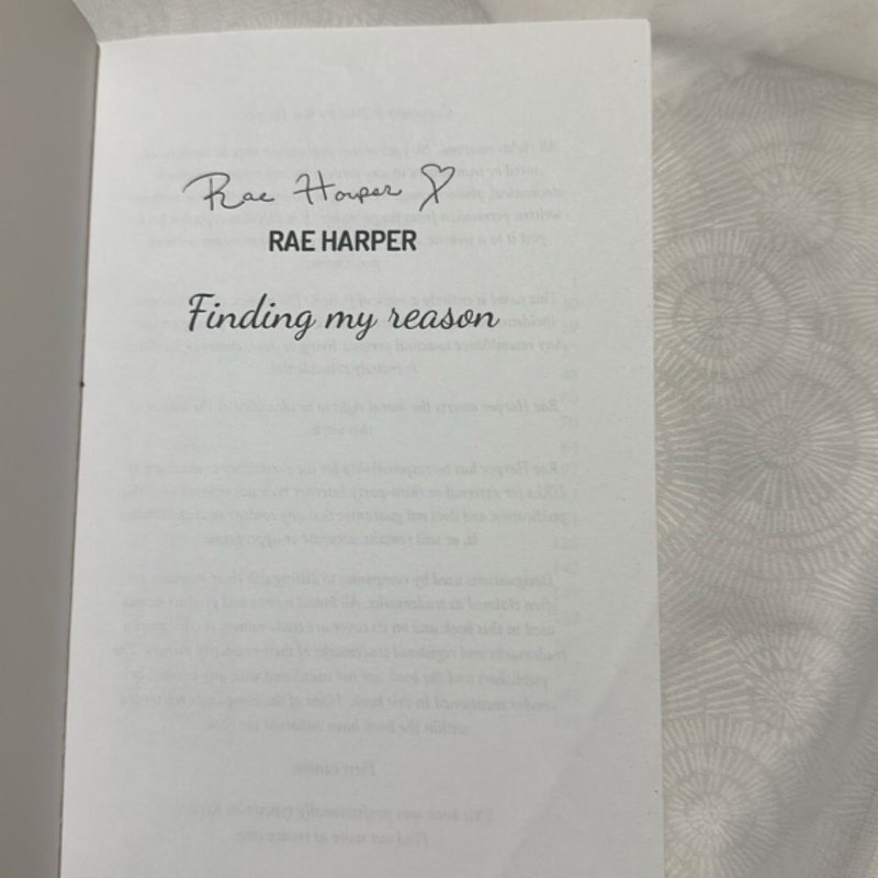 Finding My Reason (signed)