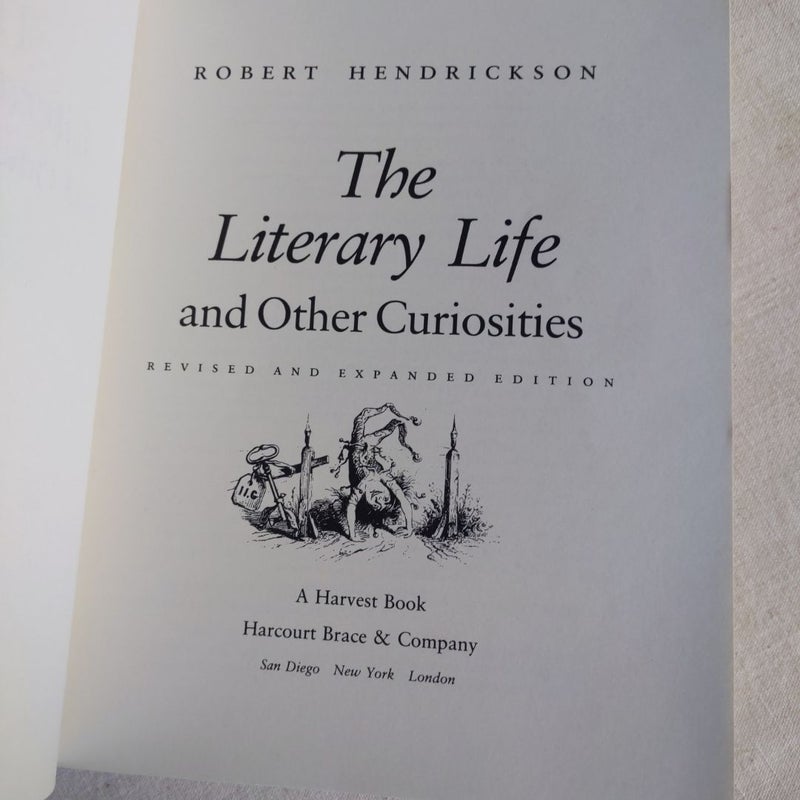 Literary Life and Other Curiosities