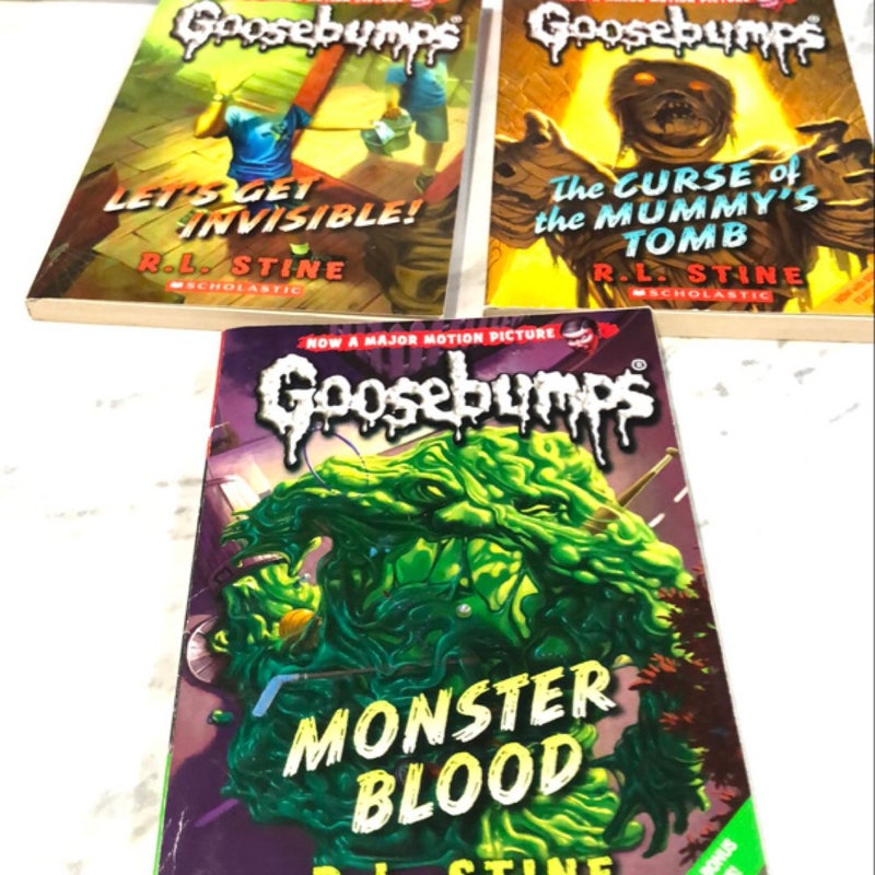 Goosebumps- reprinted 3 pack