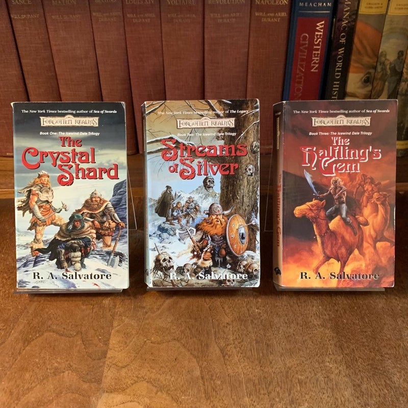 The Icewind Dale Trilogy: The Crystal Shard, Streams of Silver, The Halfling’s Gem