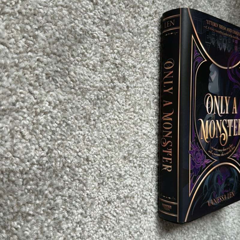 Only a monster - bookish box special edition signed 