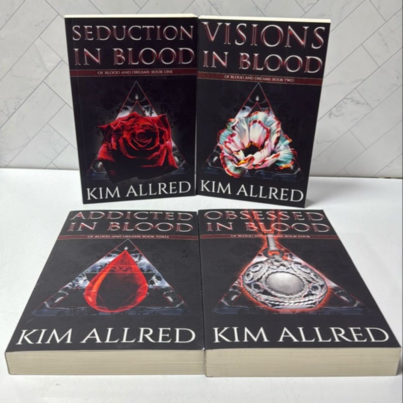 OF BLOOD AND DREAMS Series Books 1-4 Seductions Visions Addicted Obsessed in Blood