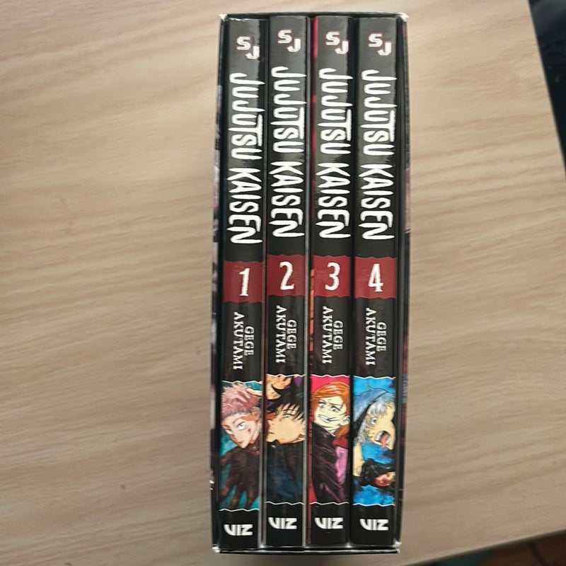 Jujutsu Kaosen volumes 1-4 box set
