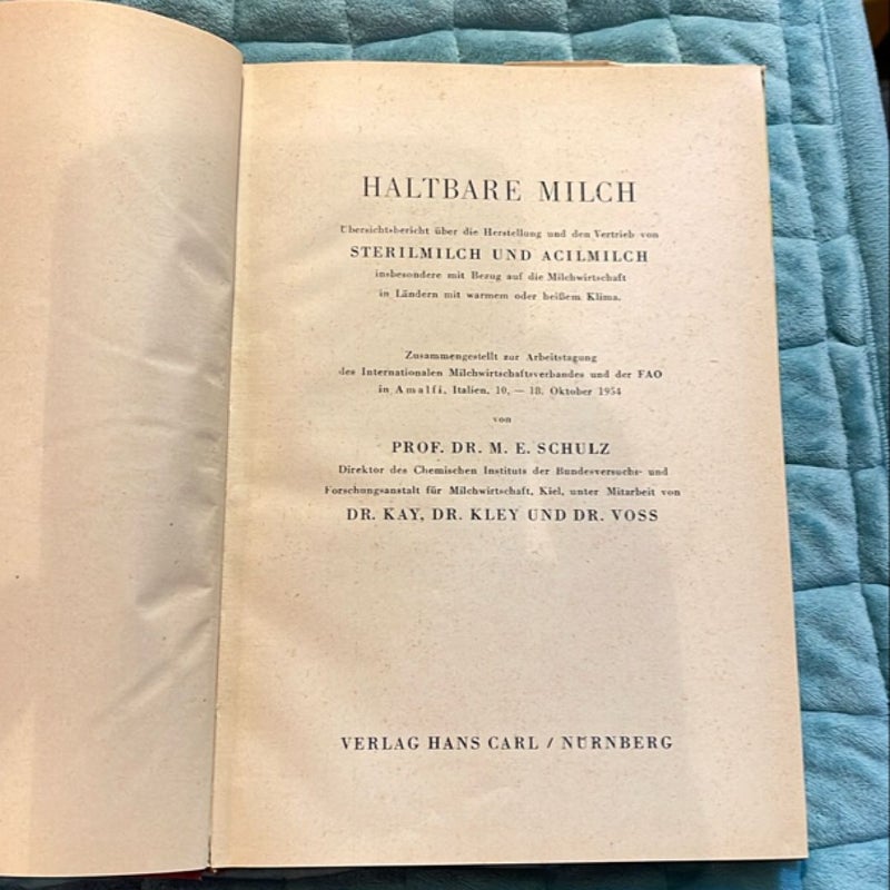 Haltbare Milch (manual of milk)