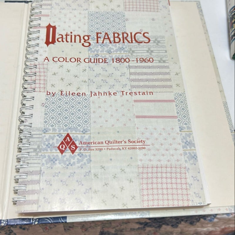 Dating Fabrics - A Color Guide, 1800-1960