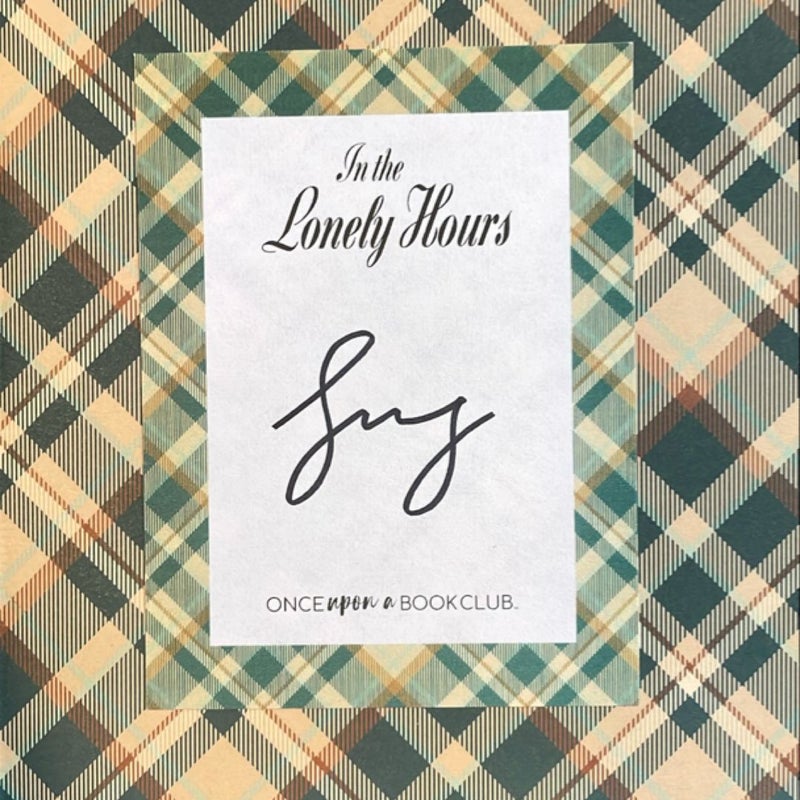 In the Lonely Hours — SIGNED ONCE UPON A BOOK CLUB SPECIAL EDITION