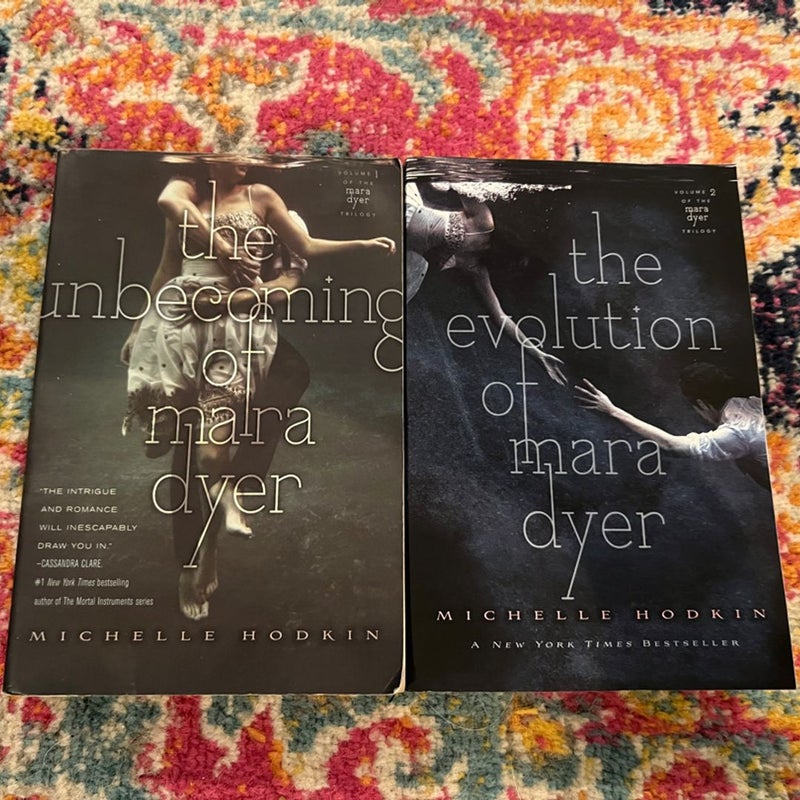 The Mara Dyer Series The Unbecoming of Mara Dyer by Michelle Hodkin Book Lot 1-2