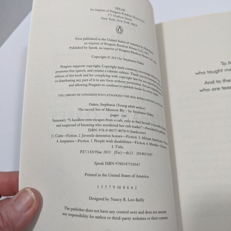 The Sacred Lies of Minnow Bly