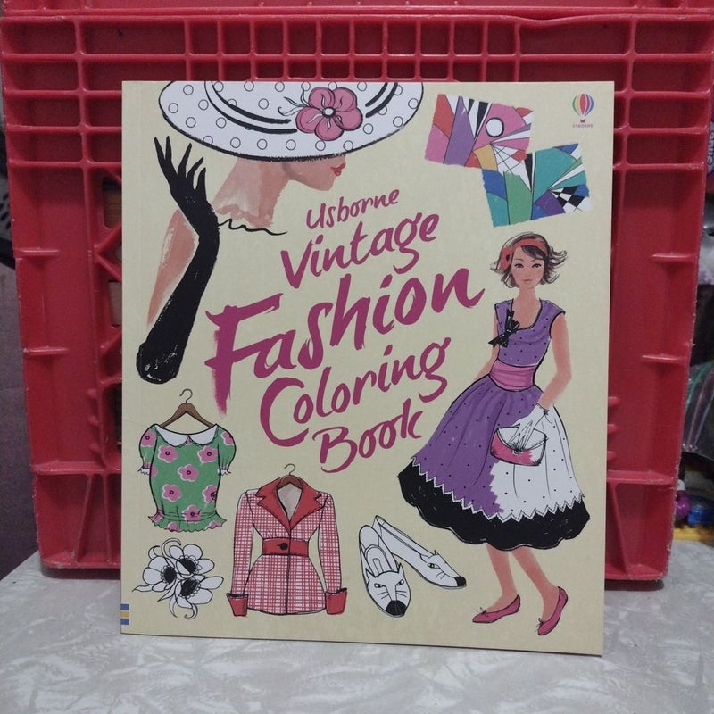 Vintage Fashion Coloring Book IR
