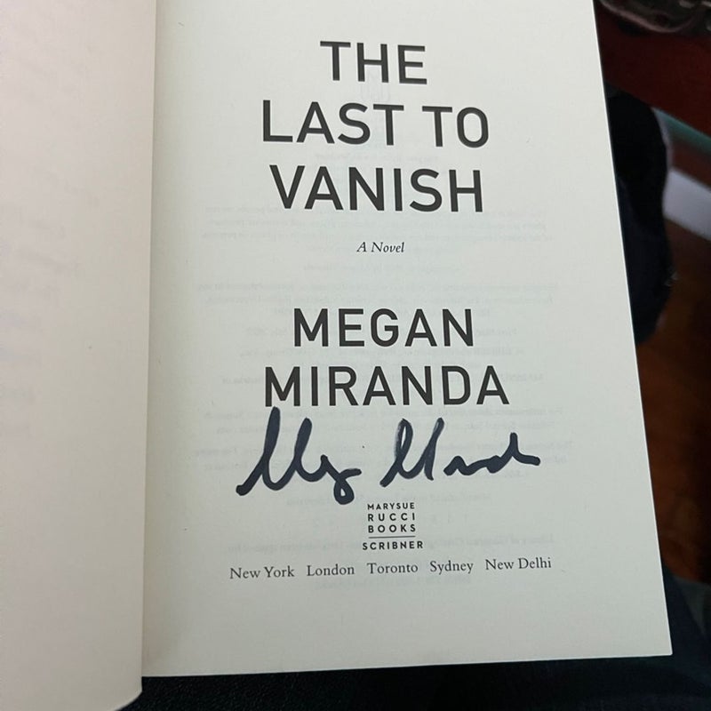 The Last to Vanish (Signed!)