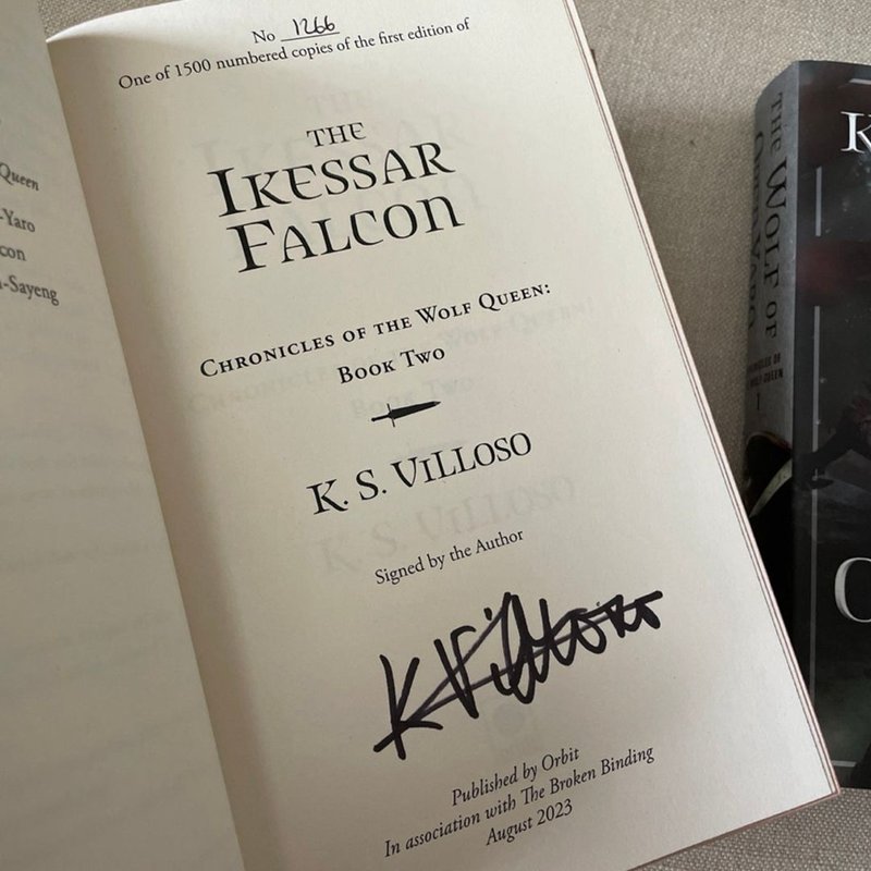 Broken Binding SIGNED Chronicles of the Wolf Queen by K.S. Villoso ...
