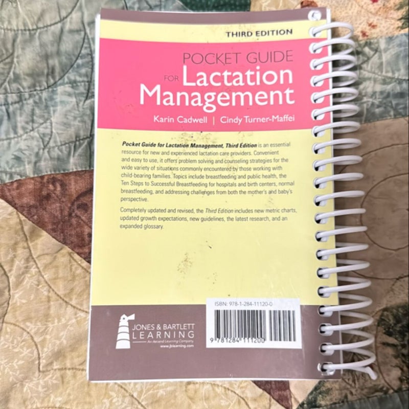 Pocket Guide for Lactation Management