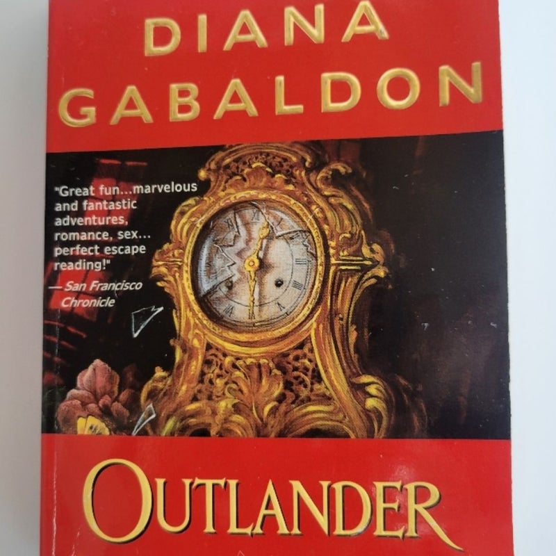OUTLANDER SERIES BOOKS #1-4 VINTAGE 1990s GOLD EMBOSSED COVERS PAPERBACK