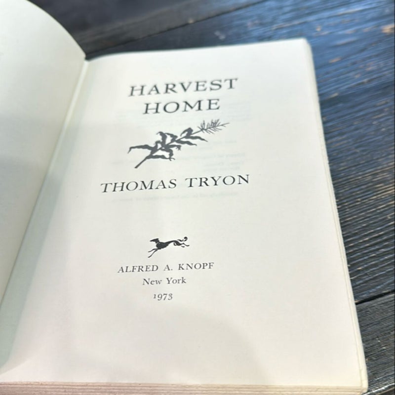 Harvest Home (1st edition)