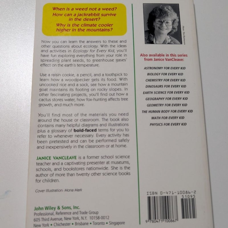 Janice VanCleave's Ecology for Every Kid