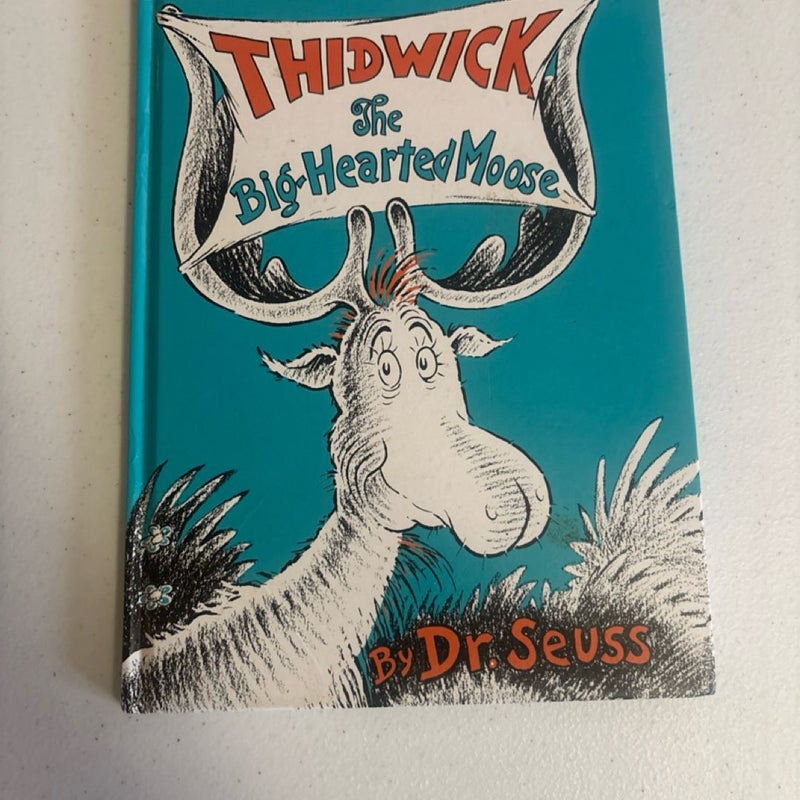 2 Dr Seuss Books Sneetches and Other Stories and Thinwick the Big Hearted Moose 