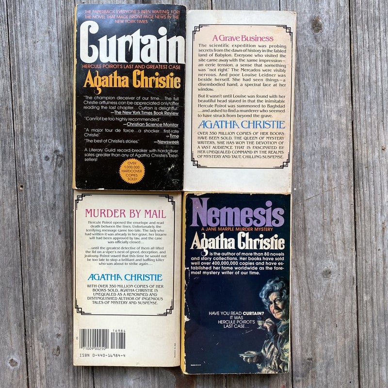 Curtain, Murder in Mesopotamia, Poirot Loses a Client, and Nemesis Bundle