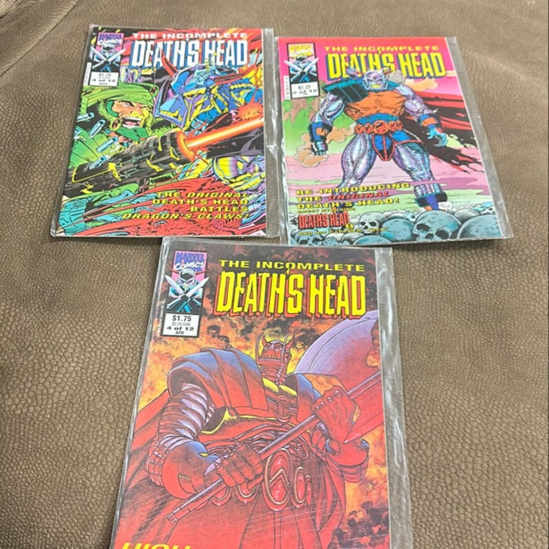 3 of Incomplete Death’s Head MARVEL UK 1993 HIGH STAKES