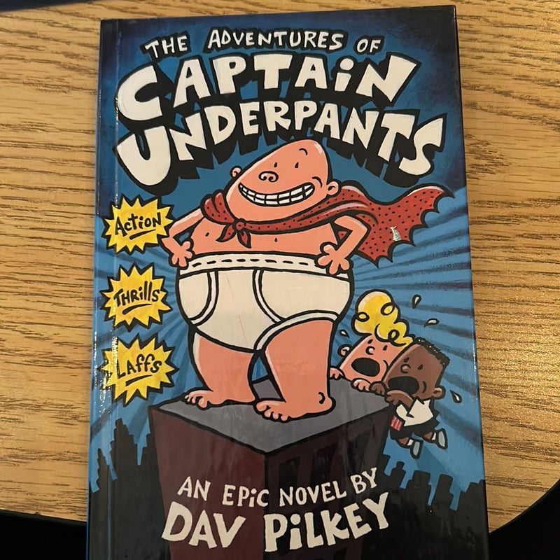 The Adventures Of Captain Underpants Paperback Illustrated Book Dav Pilkey