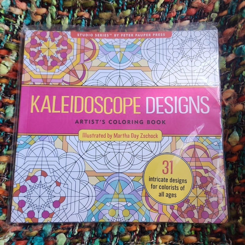 Kaleidoscope Designs Artist's Coloring Book (31 Stress-Relieving Designs)