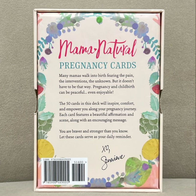 Mama Natural Pregnancy Affirmation Cards