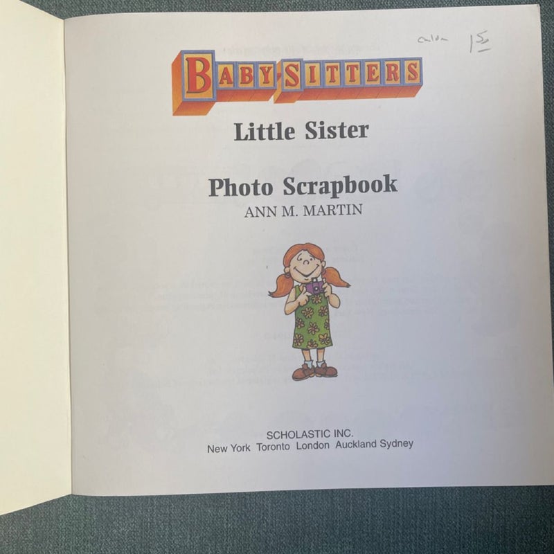 Baby-Sitter Little Sister Photo Scrapbook