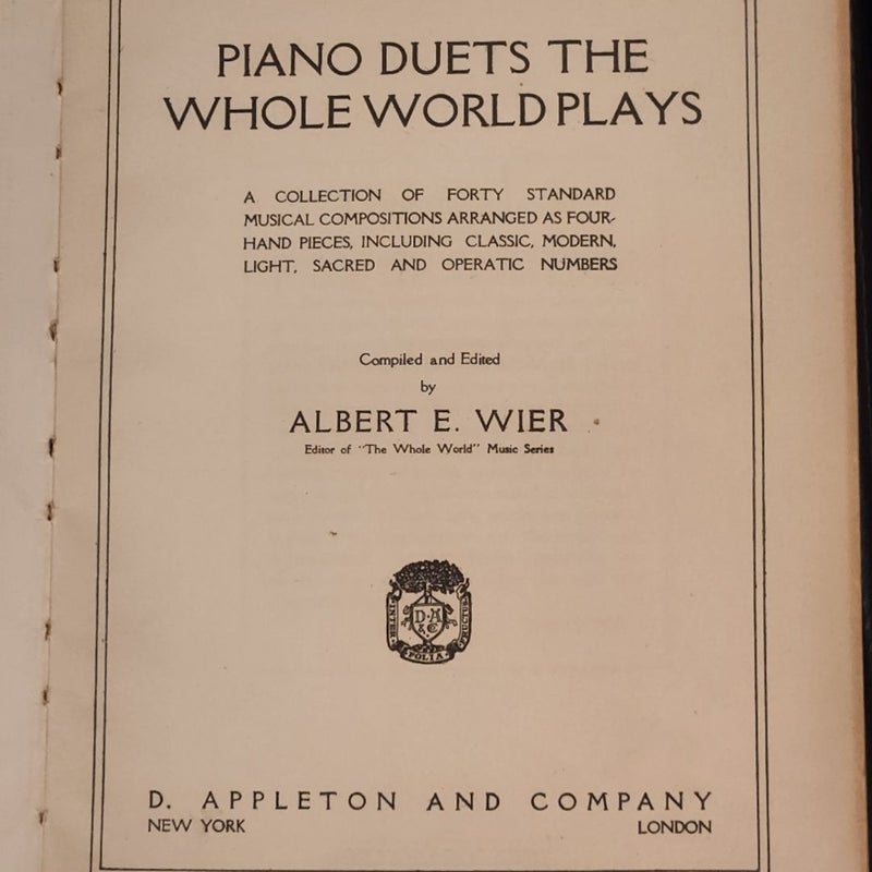 Piano Duets The Whole World Plays