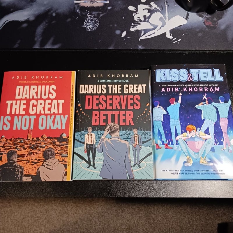 Darius the Great Is Not Okay, Darius the Great Deserves Better, Kiss & Tell (book bundle)