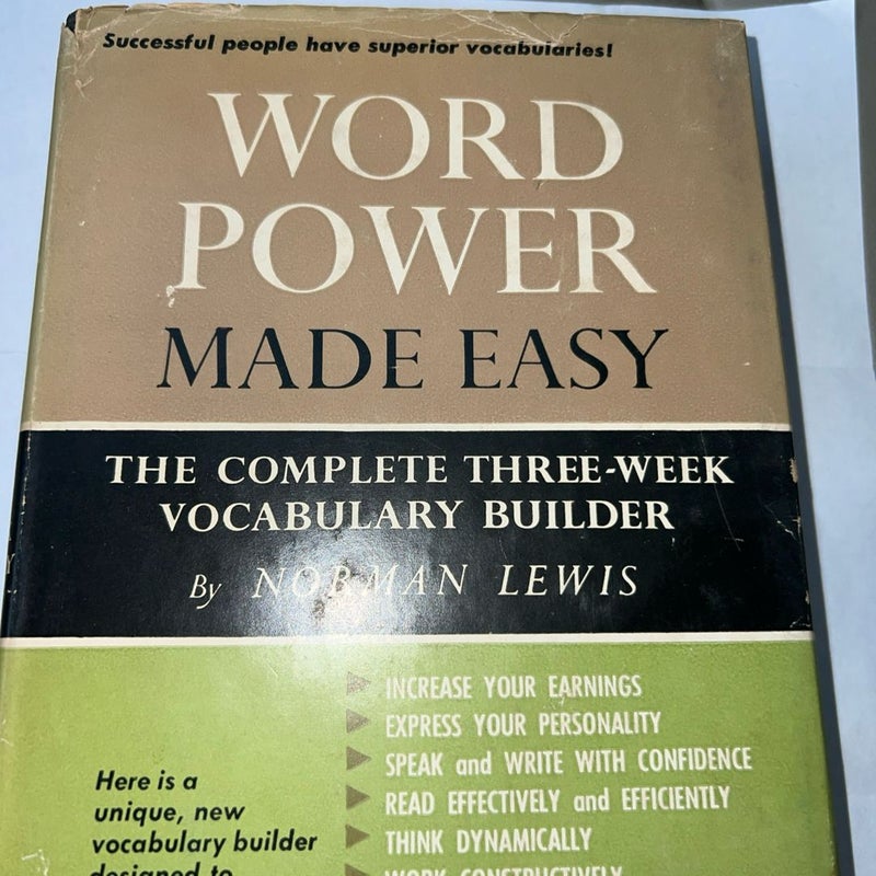 Word power made easy;: The complete three-week vocabulary builder