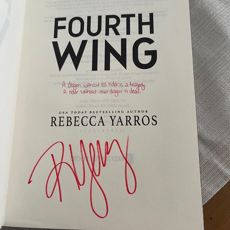 Signed First Edition - Fourth Wing