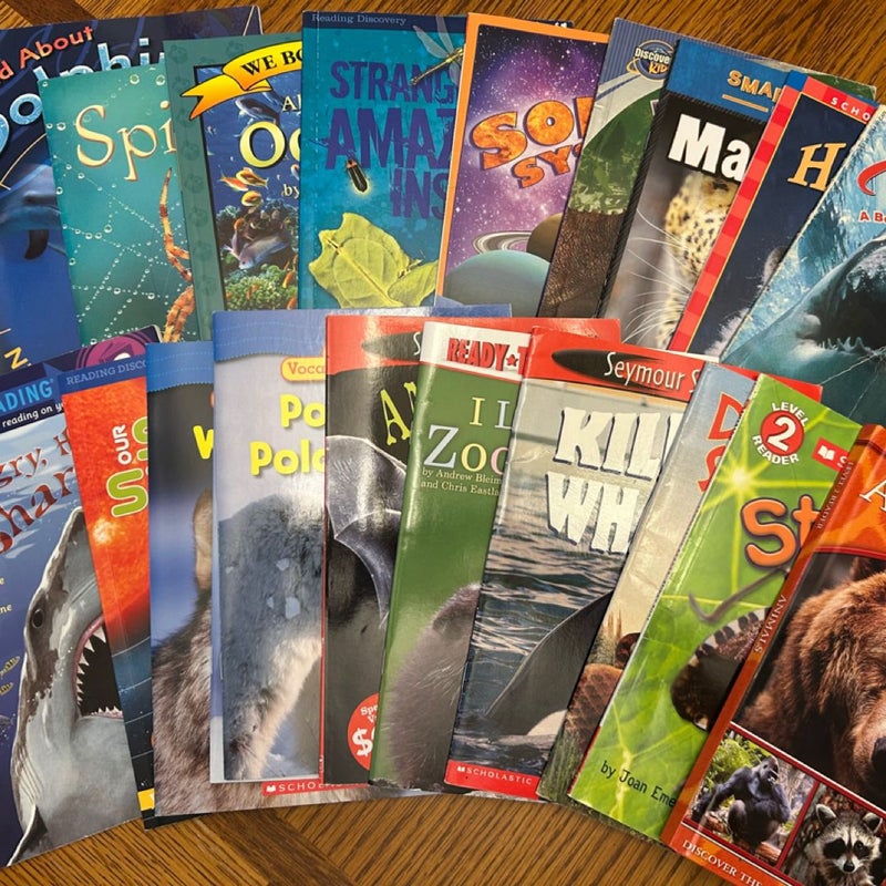 Huge Lot of 21 Non-Fiction Animal Early Readers for Kids 