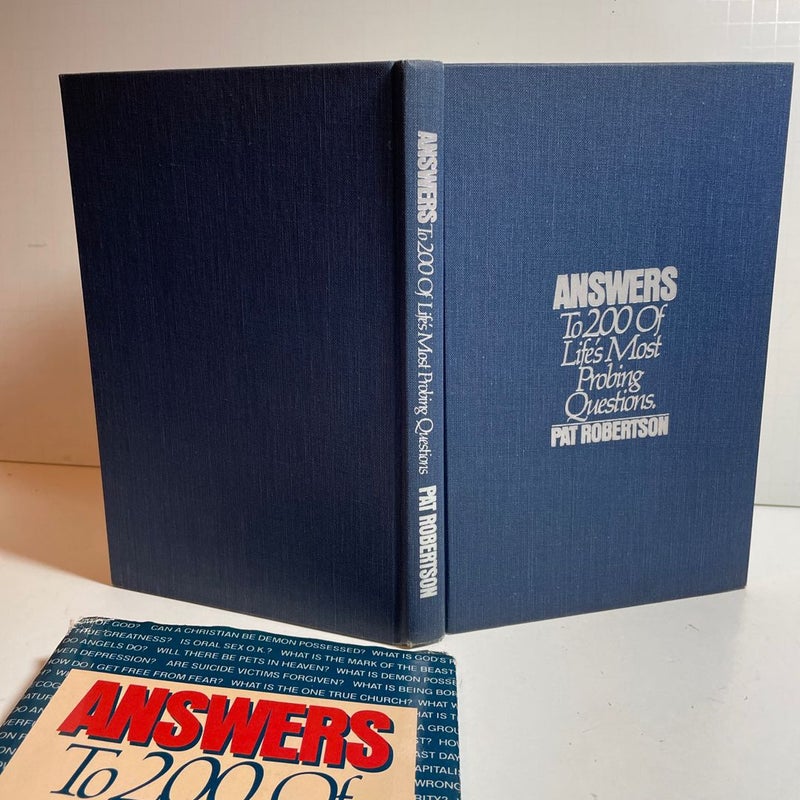 Pat Robertson, Answers to 200 of Life's Most Probing Questions, 1984 HC w/ DJ