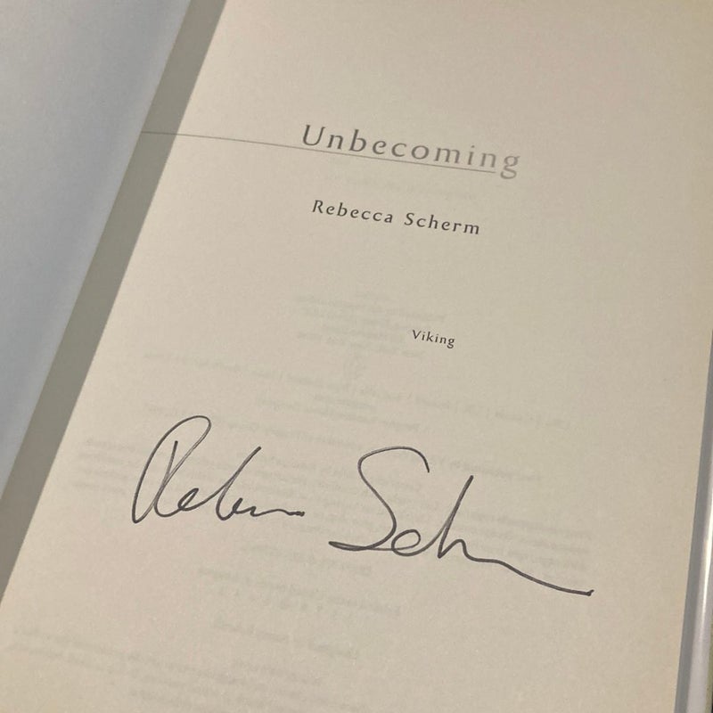 Unbecoming (signed copy)