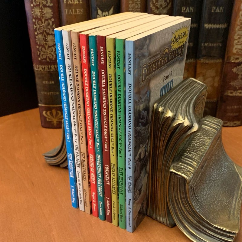 Complete Double Diamond Triangle Saga 1-9: The Abduction, The Paladins, The Mercanaries, Errand of Mercy, An Oppertunity for Profit, Conspiracy, Uneasy Alliances, Easy Betrayals, The Diamond, All First Edition First Printing