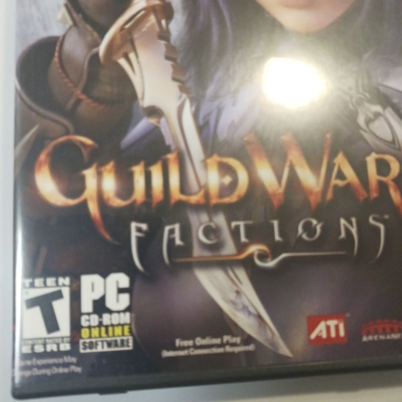 Guild Wars Factions PC CD-ROM Online Software 