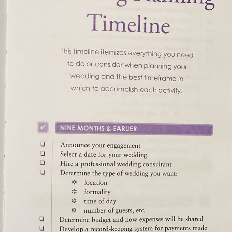 The Ultimate Book of Wedding Lists from WedSpace. com