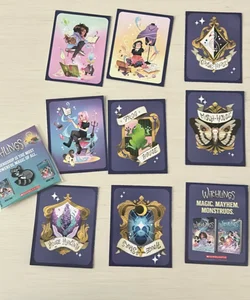 Witchlings preorder cards and pin