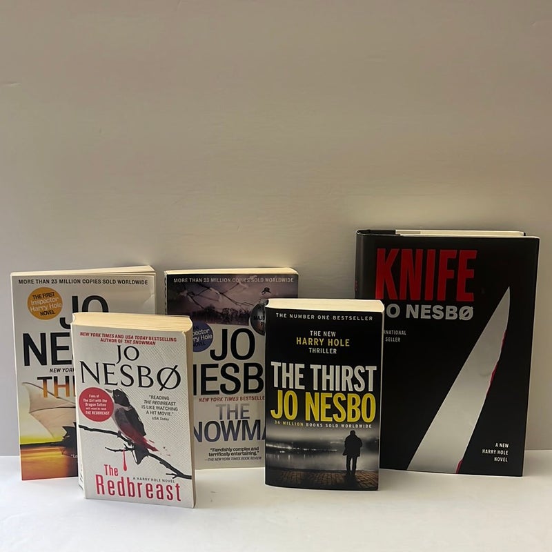 Harry Hole Series Bundle (5 Books) The Bat, The Redbreast, The Snowman, The Thirst & The Knife 