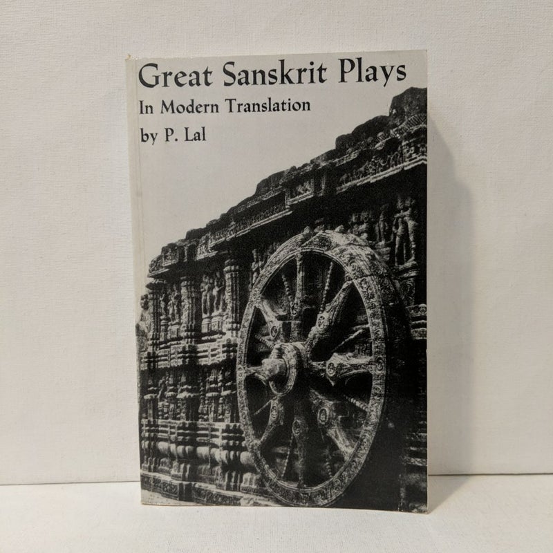 Great Sanskrit Plays in Modern Translation