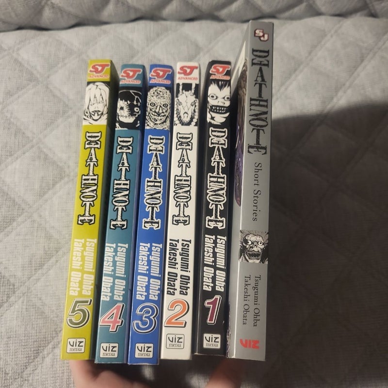 Death Note, Vol. 1 though Vol. 5 with Short Stories 