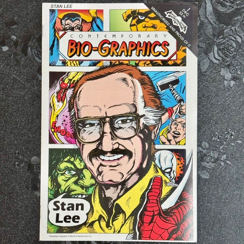 Contemporary Bio-Graphics # 1 Dec 1991 Stan Lee Revolutionary Comics