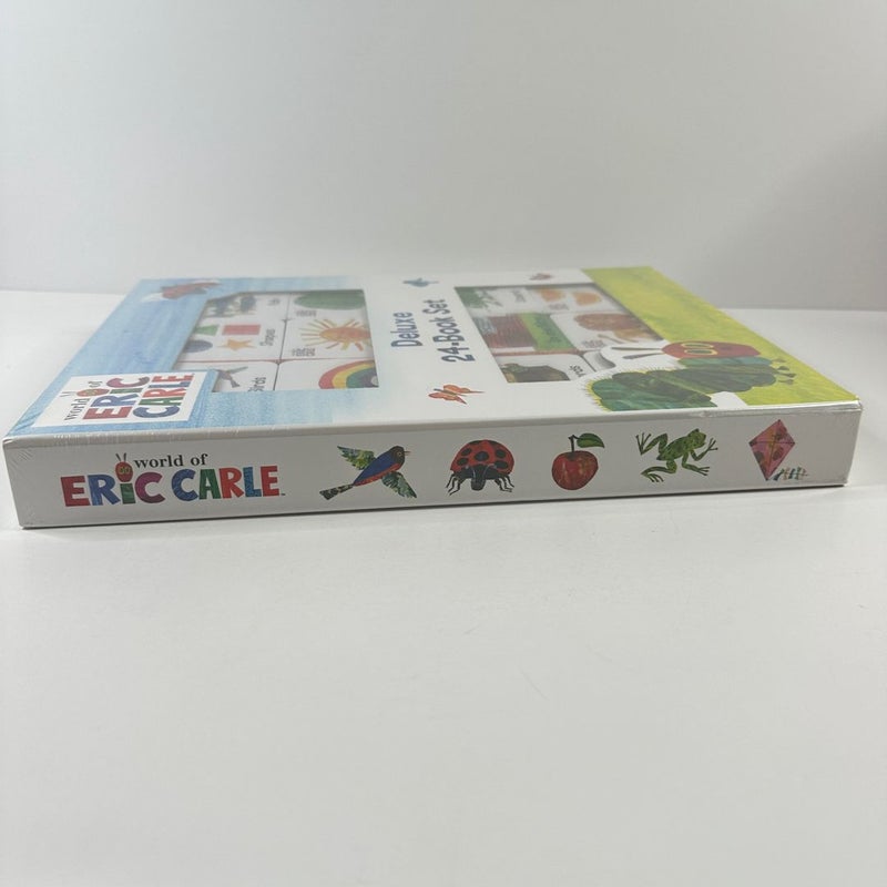 Eric Carle Deluxe 24 Board Book Box Set, NEW Early Learning Baby (Board Books)